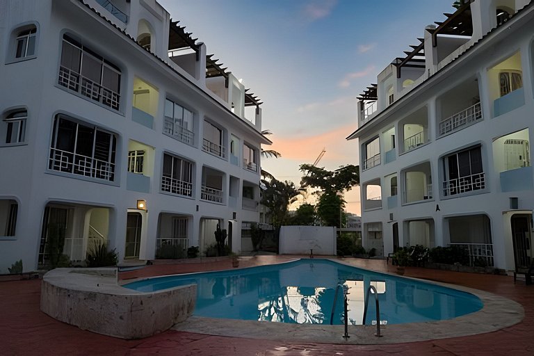Los Corales Moderno Apto: Piscina y Playa 10 min