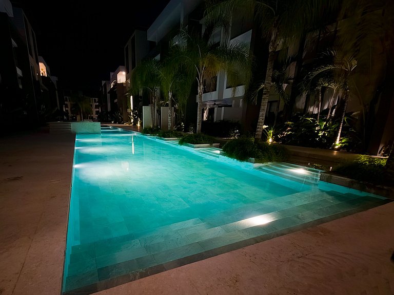 Condominio de lujo Salida a playa Estilo Resort Muchas comod