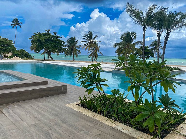 Condominio de lujo Salida a playa Estilo Resort Muchas comod