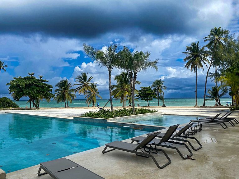 Condominio de lujo Salida a playa Estilo Resort Muchas comod