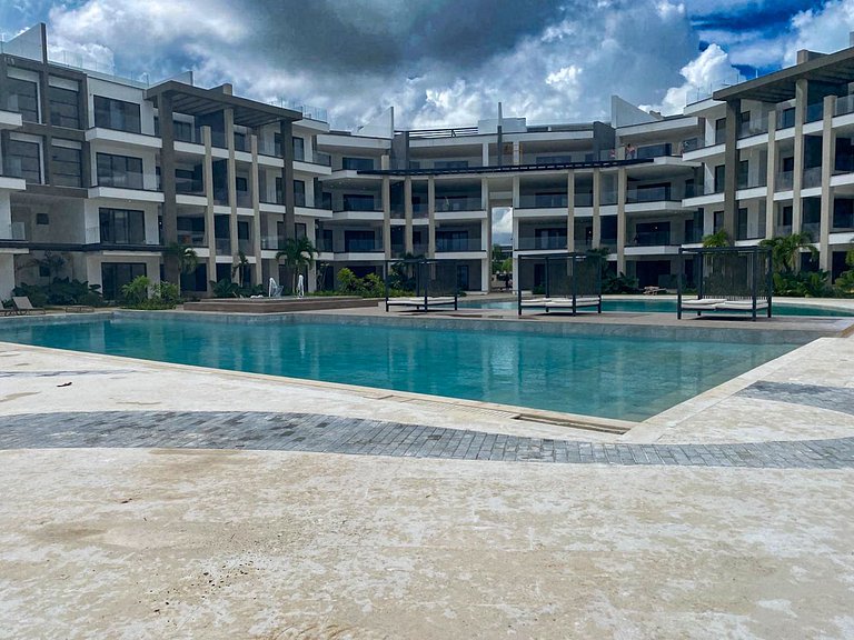 Condominio de lujo Salida a playa Estilo Resort Muchas comod