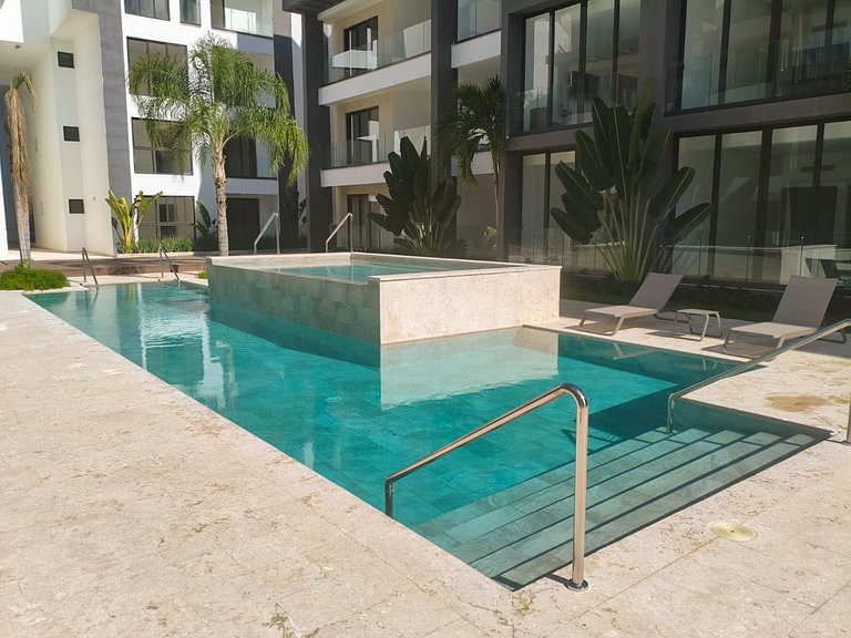 Condominio de lujo Salida a playa Estilo Resort Muchas comod